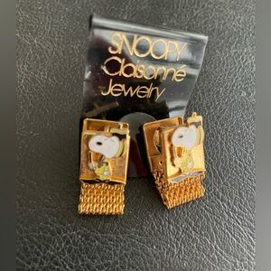 Snoopy Vintage Rare cuff links - Scuba diver